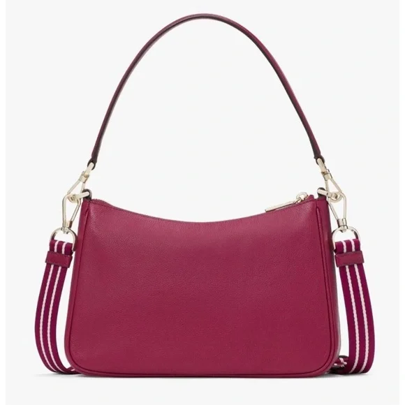 New Kate Spade Rosie Shoulder Bag Pebbled
Leather Dark Raspberry - Picture 3 of 9
